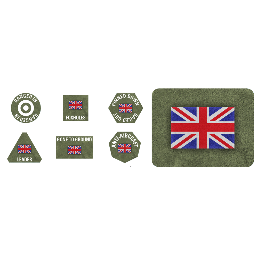Flames of War WW2: British - Tokens & Objectives (New Arrival)