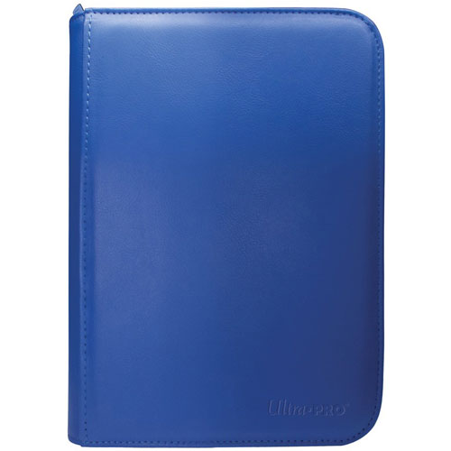 Vivid 4-Pocket Zippered Pro-Binder: Blue