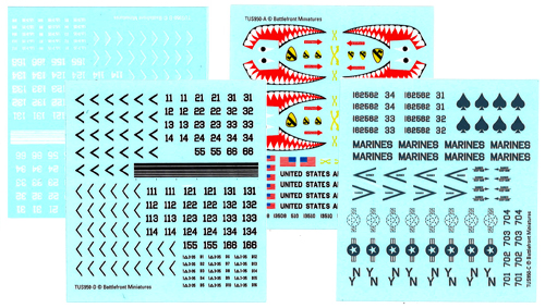 WWIII Team Yankee: American Decal Set