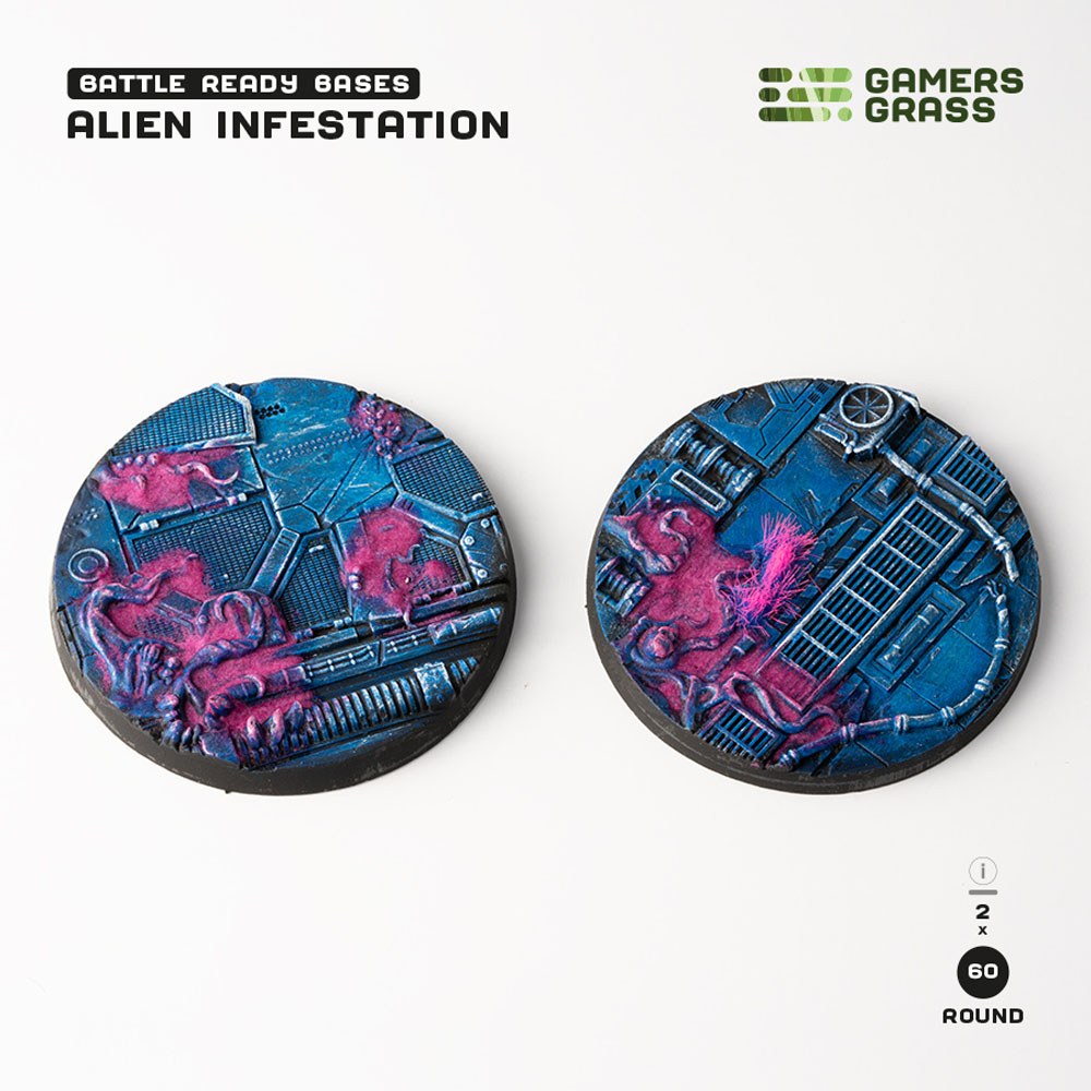 Battle Ready Bases: Alien Infestation - Round 60mm (2)