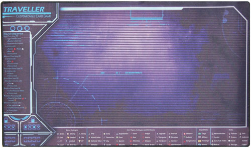 Traveller Customizable Card Game: Traveller Captain's Card Back Playmat