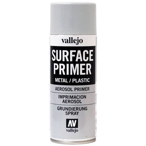 Vallejo Aerosol Surface Primer: Grey (400ml)