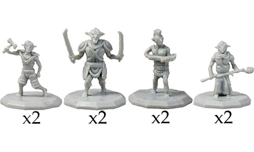 Monster Adventure Minis: Unpainted - Goblins (8)