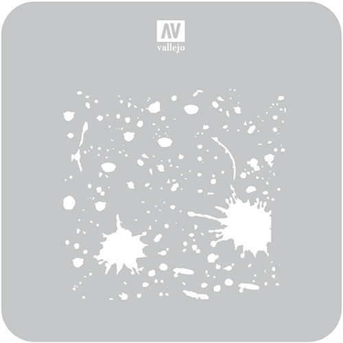 Hobby Stencil: Texture Effects - Splash & Stains
