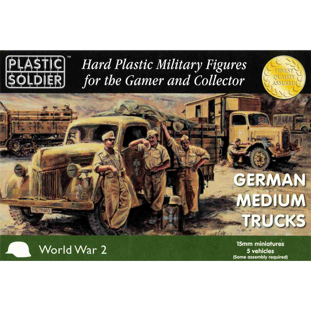 15mm Scale WW2: German Medium Trucks