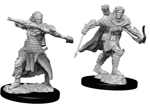Pathfinder Battles Deep Cuts Unpainted Minis: W7 Male Half-Elf Ranger