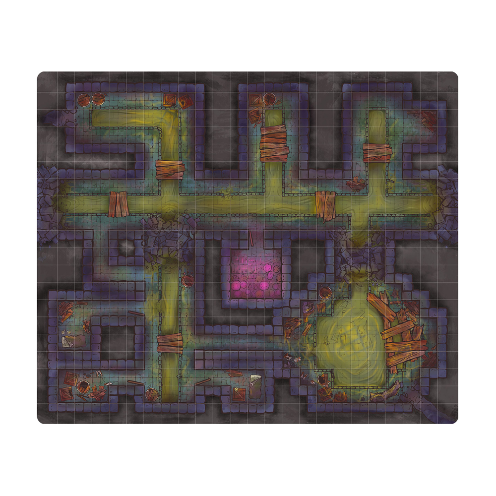 Next Level Miniatures: Neoprene Game Mat - The Gutter