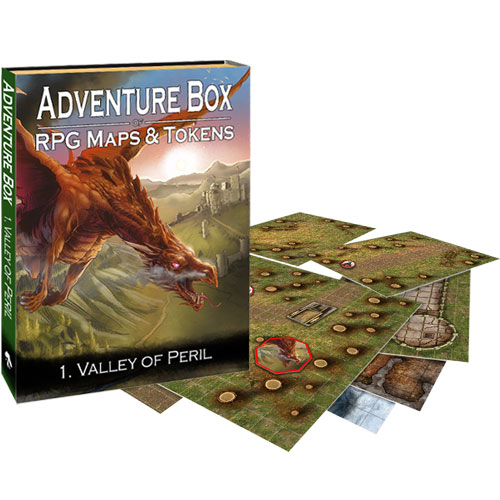 Box of Adventure: RPG Maps & Tokens - Valley of Peril