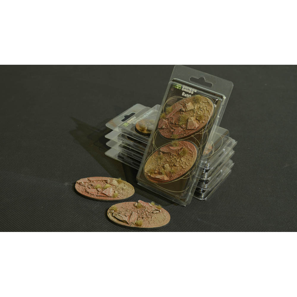 Battle Ready Bases: Badlands - Oval 90mm (2)