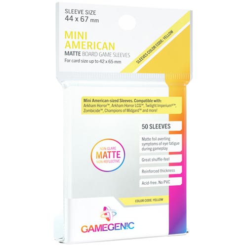 Gamegenic Matte Sleeves: Mini American
