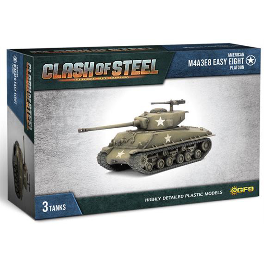 Clash of Steel: American - M4A3E8 Easy Eight Tank Platoon