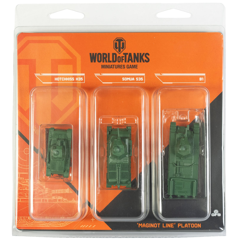 World of Tanks: Maginot Line Tank Platoon (H.35, Somua S35, Char B) (New Arrival)
