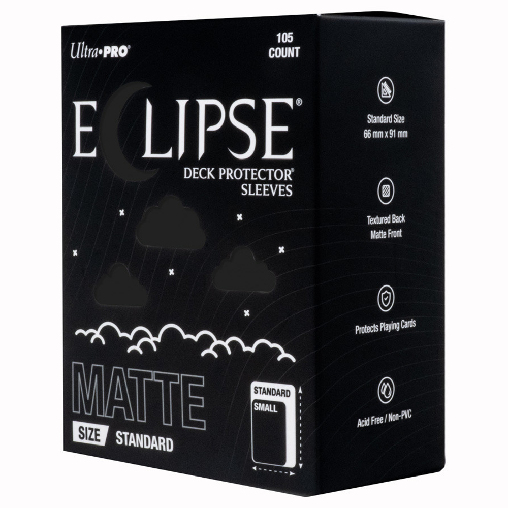 Deck Protector Sleeves: Eclipse Matte - Jet Black (105) (Preorder)