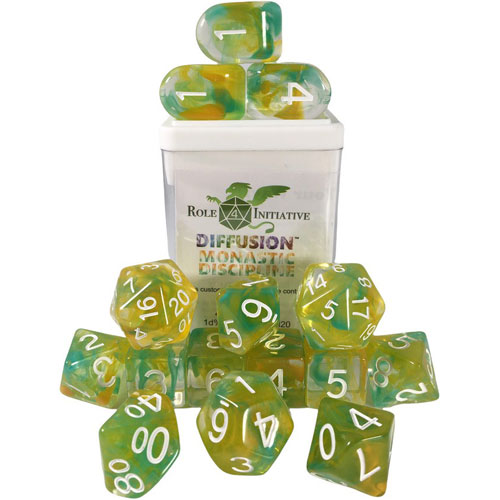 R4I Dice w/ Arch'd4: Diffusion - Monastic Discipline w/ White (15) (Last Chance)
