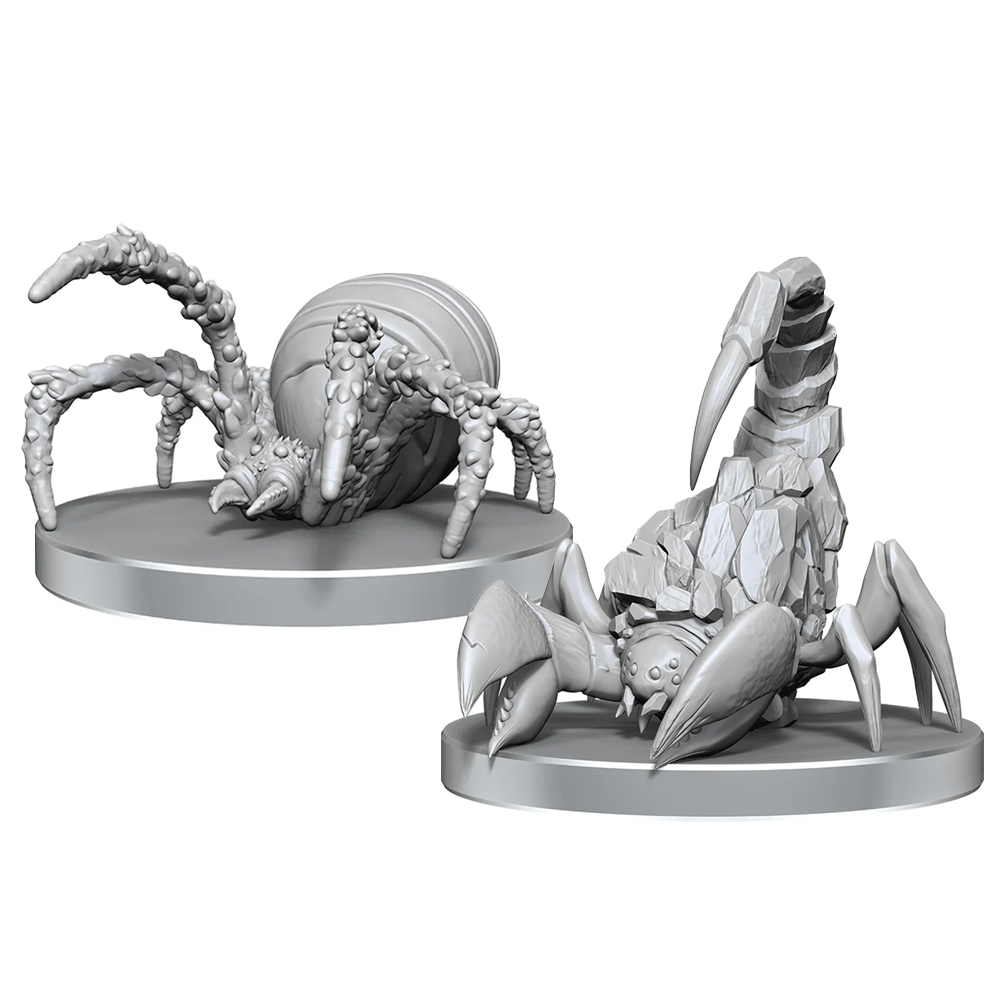 Pathfinder Battles Deep Cuts Unpainted Minis: W26 Cave Scorpion & Hunting Spider
