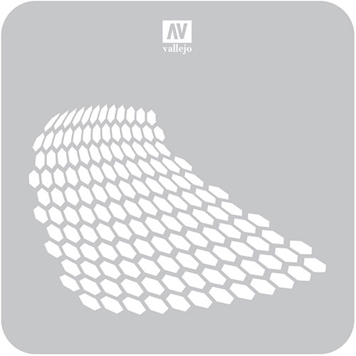 Hobby Stencil: Sci-Fi Fantasy - Distorted Honeycomb