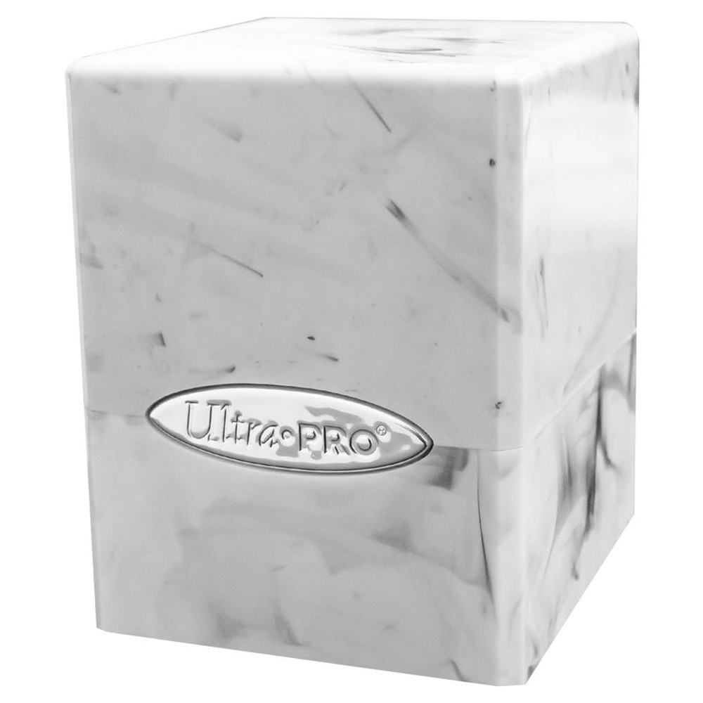 Satin Cube: Marble Black/White
