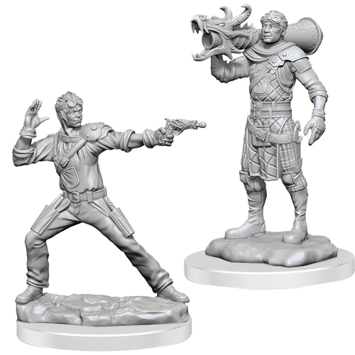 D&D Nolzur's Marvelous Unpainted Minis: W19 Human Artificer & Apprentice