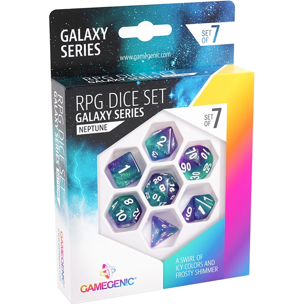 Galaxy Series Polyhedral Set: Neptune (7) (Clearance)