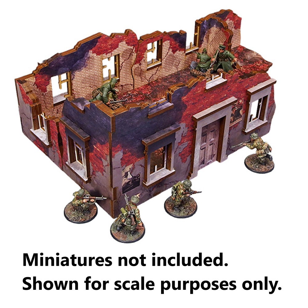 Bolt Action HDF Terrain: WW2 Ostfront Stalingrad - Ruined Buildings (Preorder)