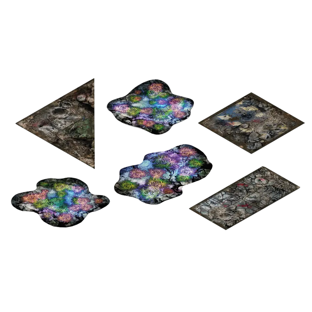 Terrain Crate: Sci-fi Gaming - Neoprene Templates (6)
