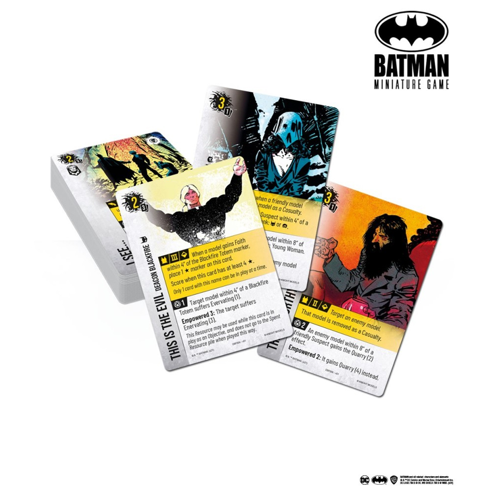 Batman Miniature Game: Cults: Blackfire Card Pack (Clearance)