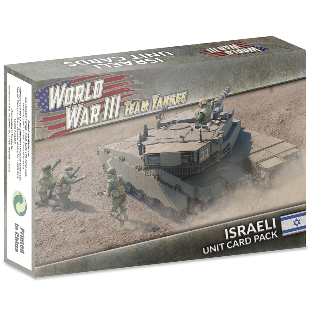 WWIII Team Yankee: Israeli Unit Card Pack