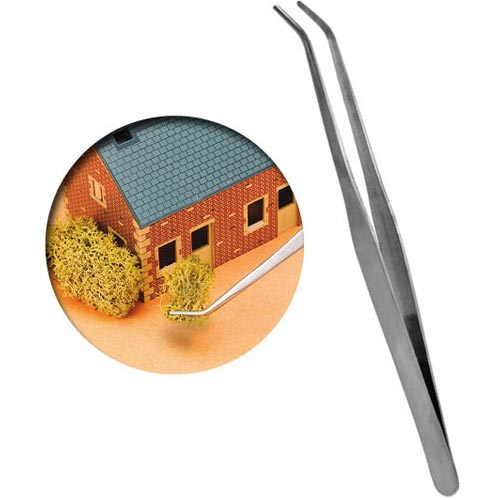 Vallejo Tools: Strong Curved Stainless Steel Tweezers (175mm)