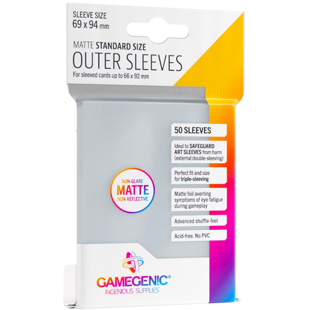 Outer Sleeves: Standard Size - Matte Clear