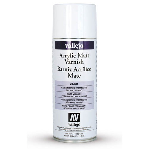 Vallejo Aerosol: Acrylic Matt Varnish (400ml)