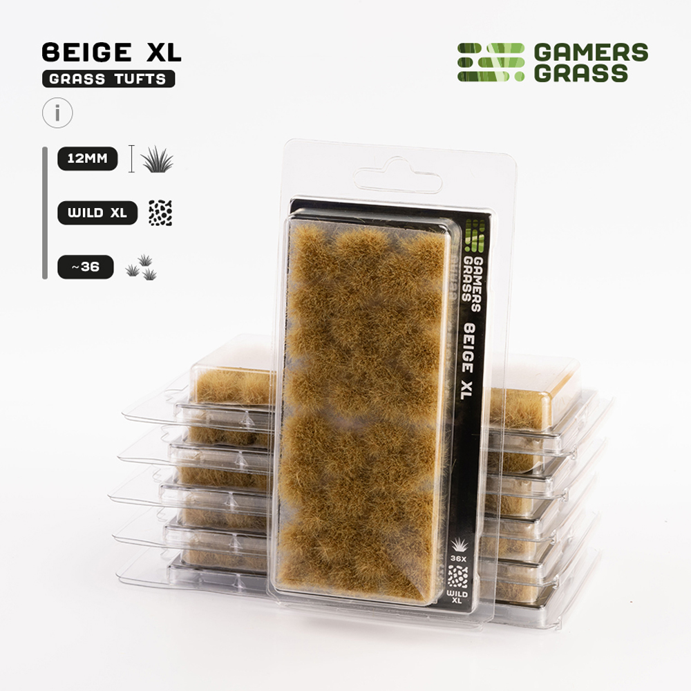 Gamers Grass Tufts: Beige - Wild XL 12mm