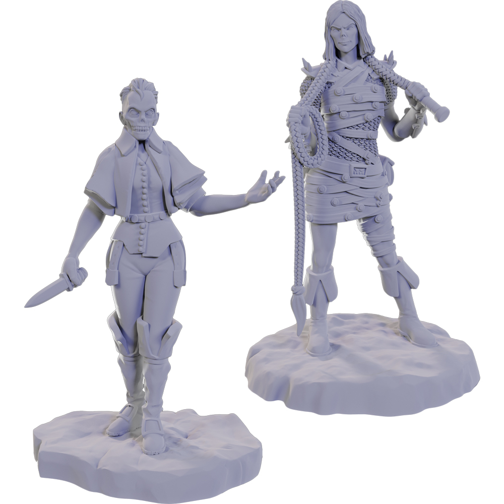 Pathfinder Battles Deep Cuts Unpainted Minis: W22 Urdefhan Lasher & Death Scout