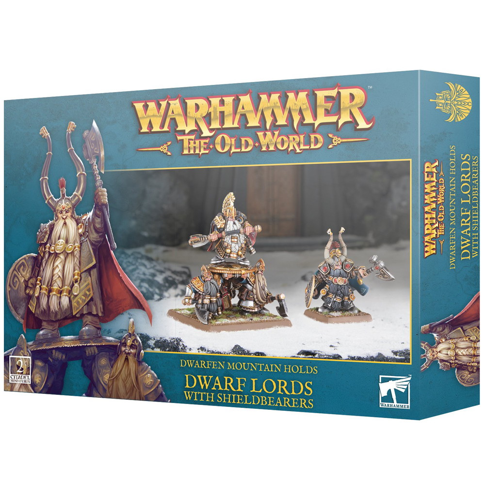 Warhammer The Old World: Dwarfen Mountain Holds - Dwarf Lords w/ Shieldbearers