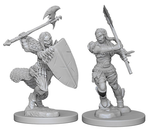 Pathfinder Battles Deep Cuts Unpainted Minis: W1 Female Half-Orc Barbarian