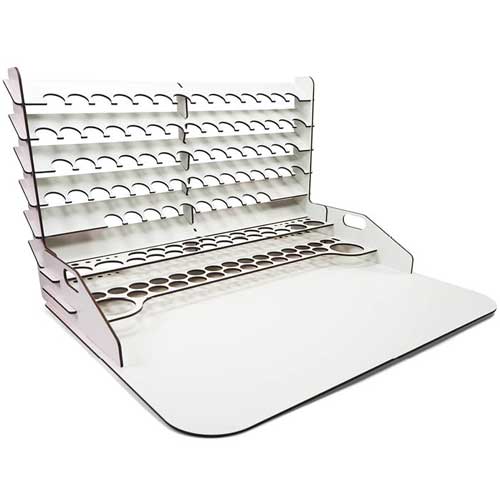 Vallejo: Work Station with Vertical Storage (50x37cm)