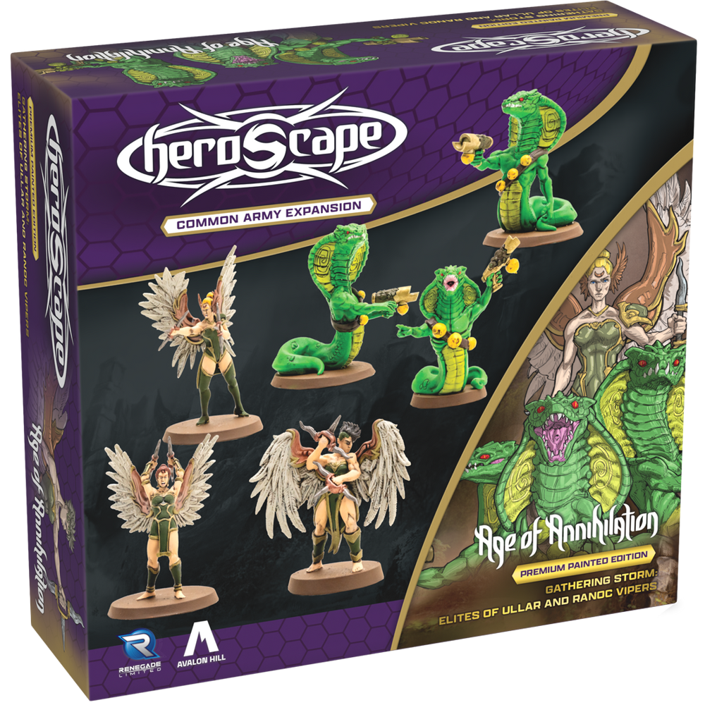 Heroscape: Age of Annihilation - Elites of Ullar & Ranoc Vipers Army Expansion (Painted) (Preorder)
