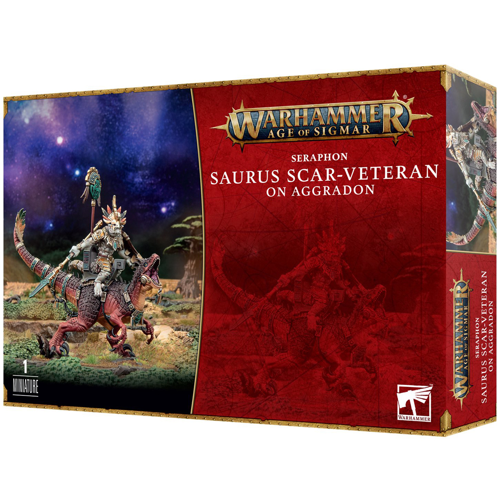 Warhammer Age of Sigmar: Seraphon - Saurus Scar-Veteran on Aggradon