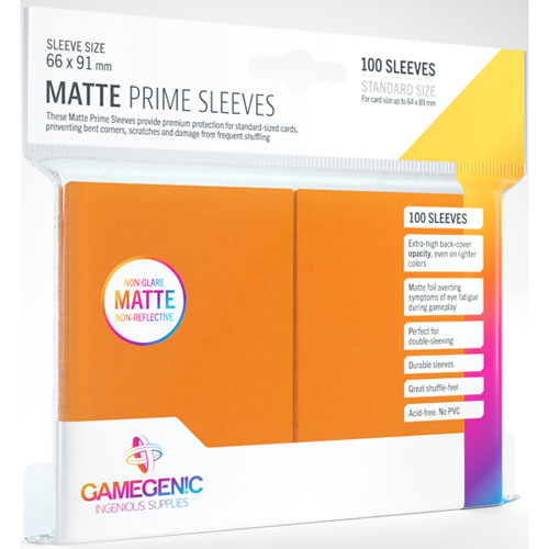 Matte Prime Sleeves: Orange (100)