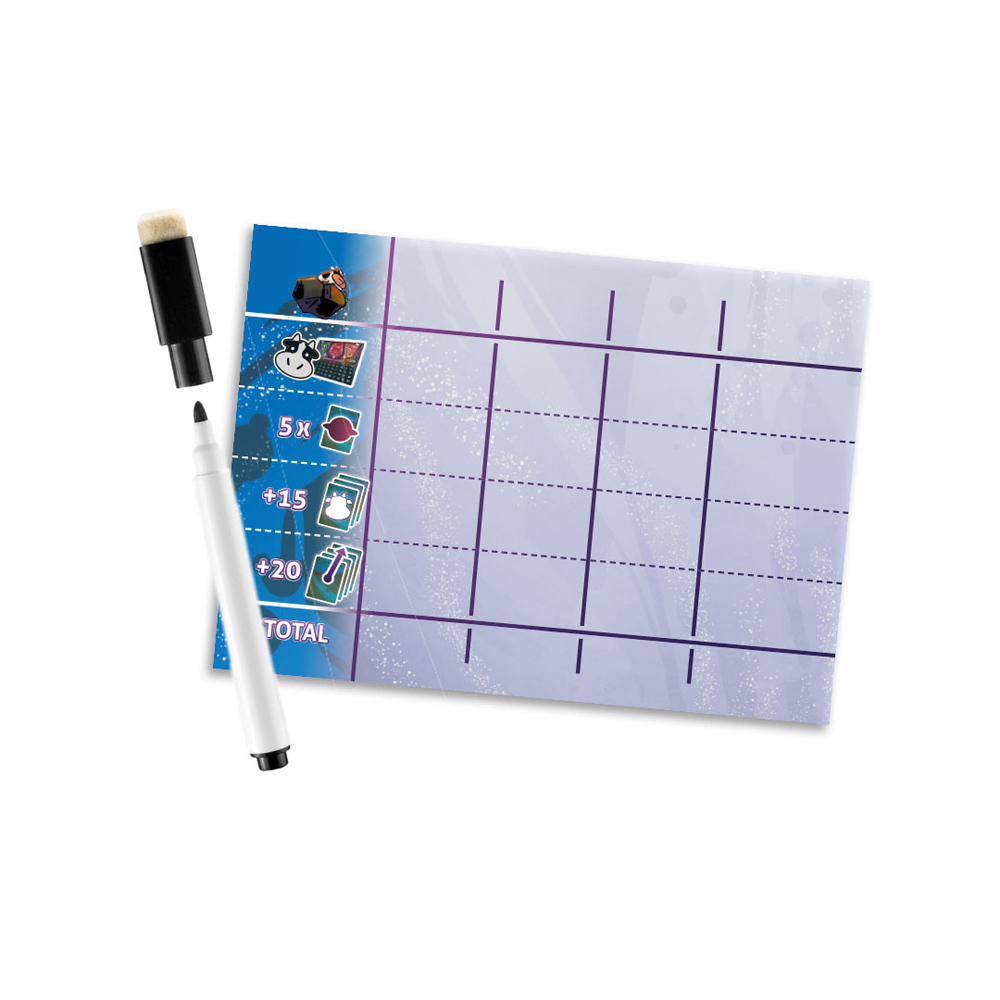 Cosmic Cow Collectors: Dry-Erase Scoreboard