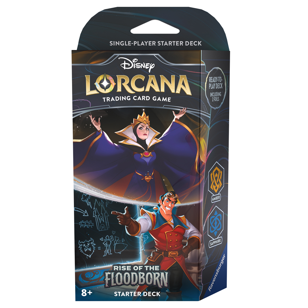 Lorcana TCG: Rise of the Floodborn - Starter Deck - Amber & Saphhire