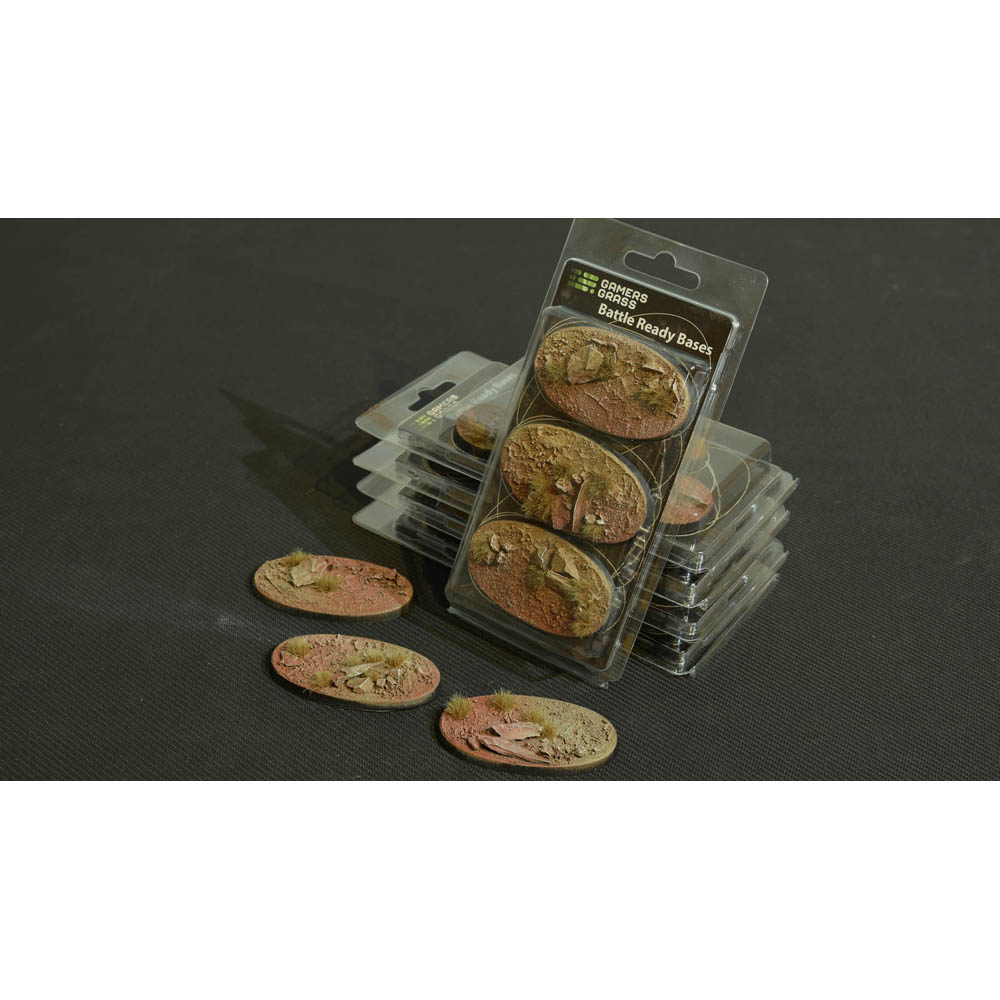 Battle Ready Bases: Badlands - Oval 75mm (3)