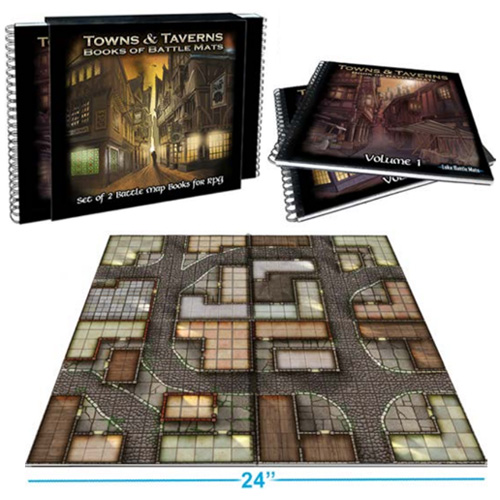 Books of Battle Mats: Towns & Taverns