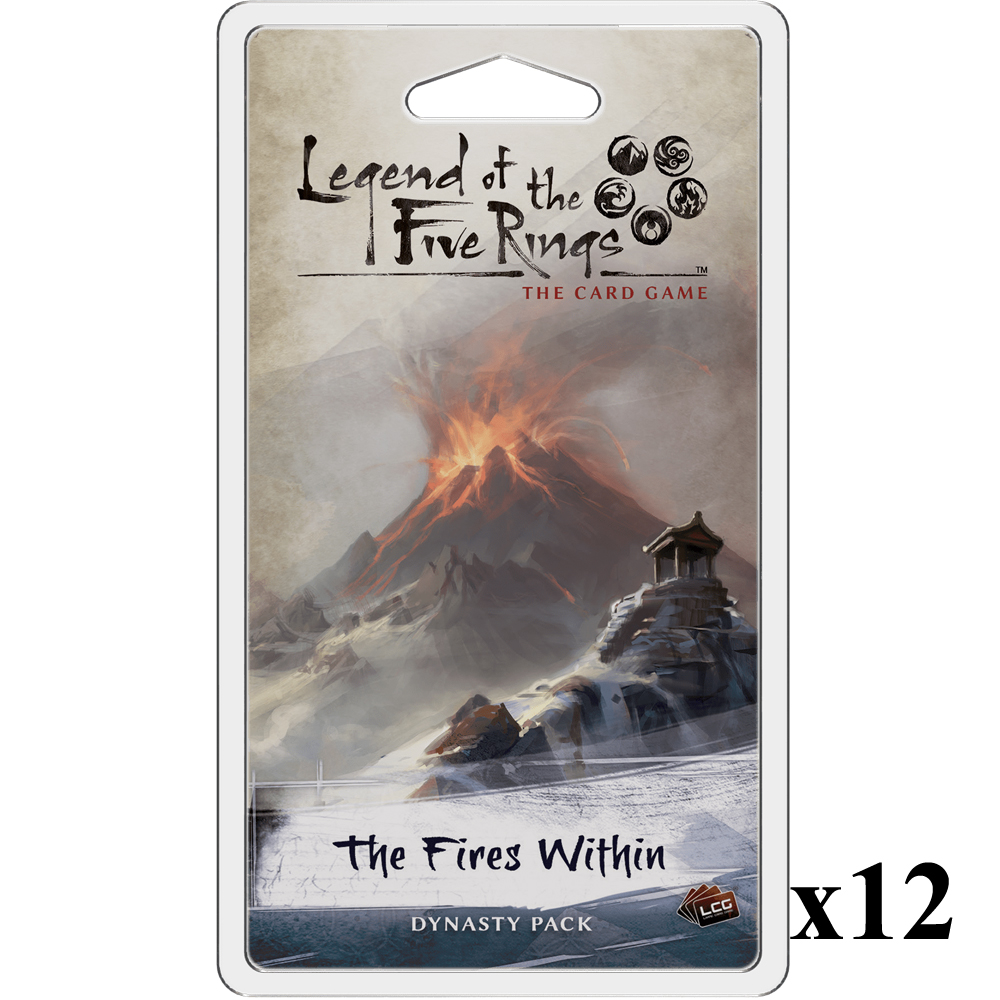 Legend of the Five Rings LCG: The Fires Within Dynasty Pack CASE (12)