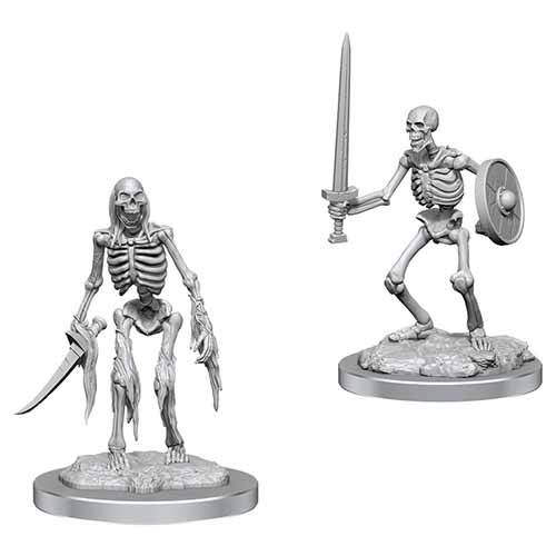 Wizkids Deep Cuts Unpainted Minis: W18 Skeletons