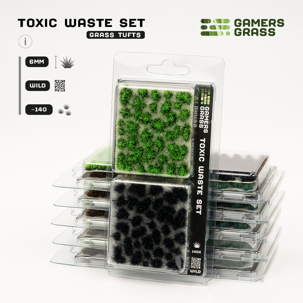Gamers Grass Tufts: Toxic Waste Set - Wild