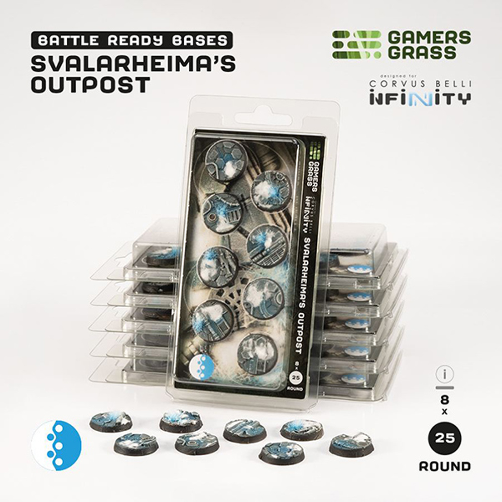 Battle Ready Bases: Svalarheima's Outpost - Round 25mm (8)