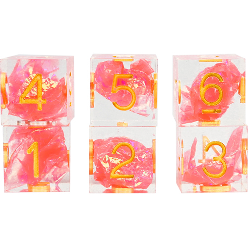 Sirius d6 Dice Set: Flamingo (6) (Last Chance)
