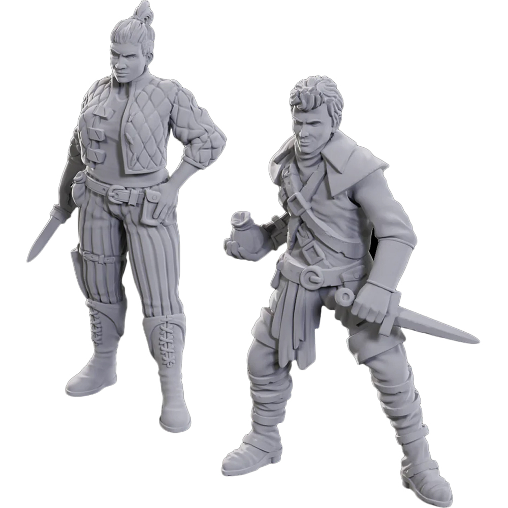 Pathfinder Battles Deep Cuts Unpainted Minis: W23 Cutpurses Male & Female