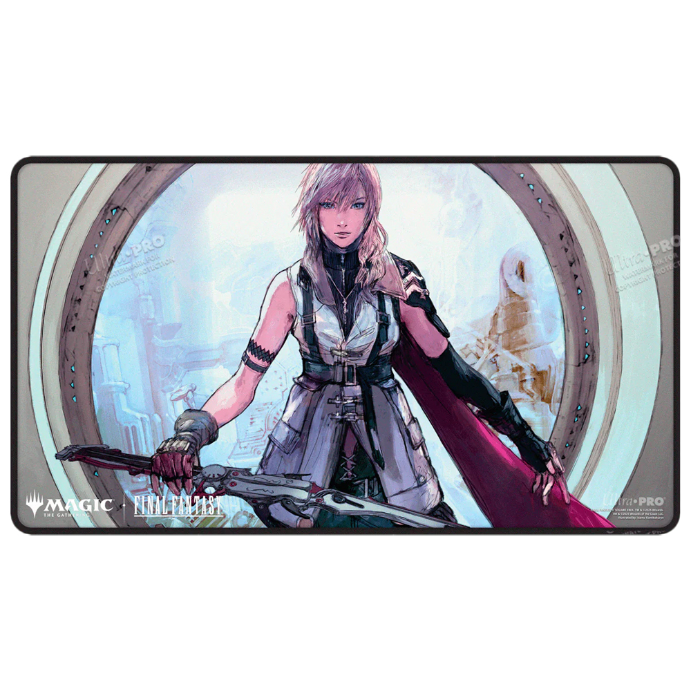 MtG Black-Stitched Playmat: Final Fantasy - Lightning, Army of One