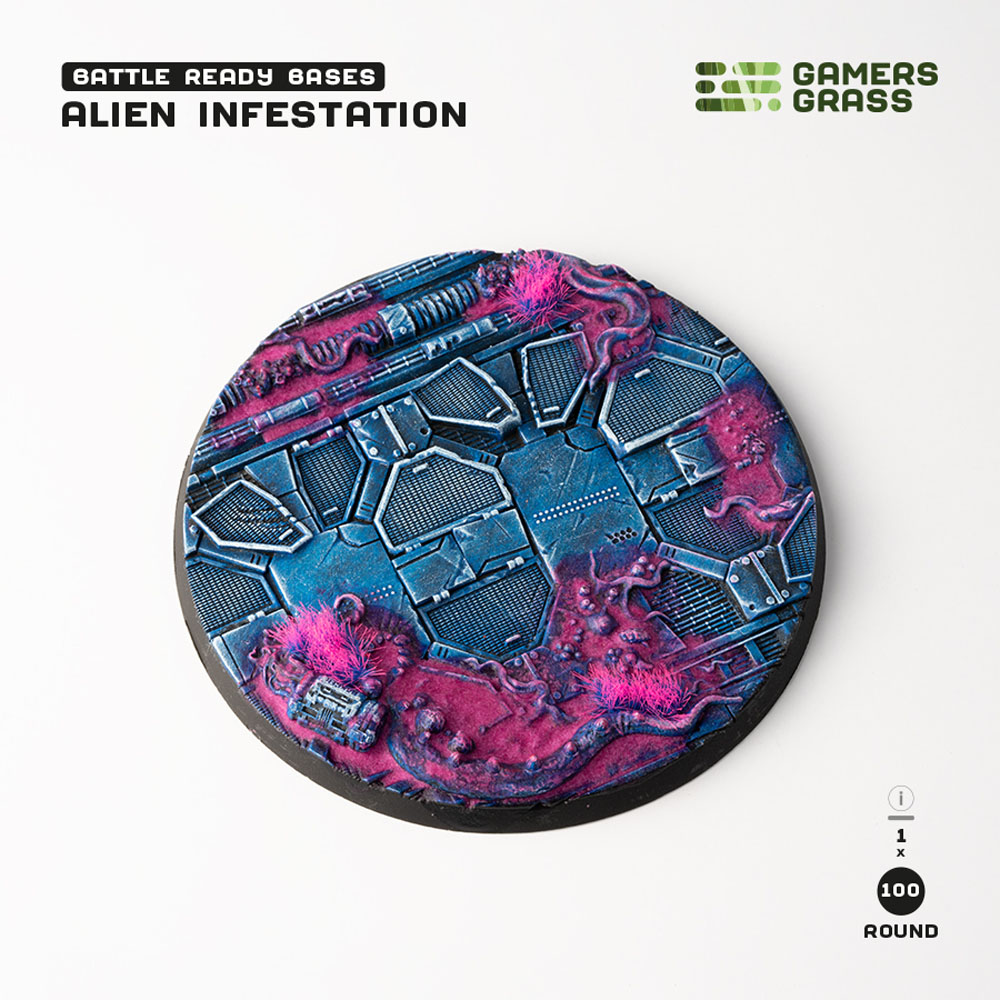 Battle Ready Bases: Alien Infestation - Round 100mm (1)